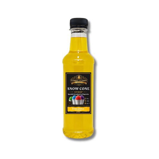 Pineapple  Snow Cone Syrup 250ml – Premium Ice Syrup | Coast to Coast Gold Medal Syrups®