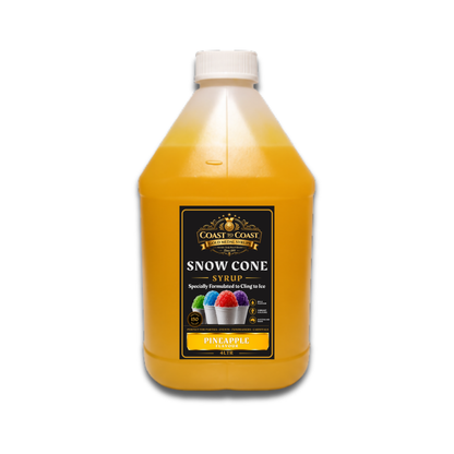 Pineapple Snow Cone Syrups 4ltr - Coast to Coast Gold Medal Syrups®