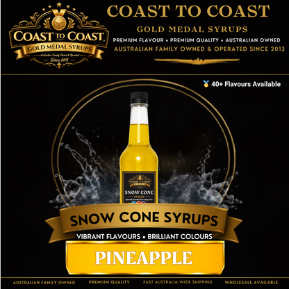 Pineapple Snow Cone Syrups 750ml - Coast to Coast Gold Medal Syrups®