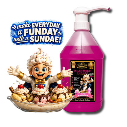 Pink Bubble Gum, Milkshake-Sundae Toppings 4ltr with pump - Coast to Coast Gold Medal Syrups®