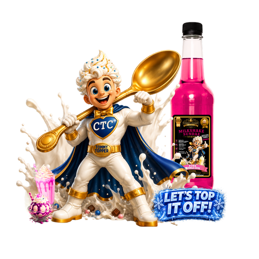 Pink Bubble Gum, Milkshake/Sundae toppings 500ml - Coast to Coast Gold Medal Syrups®