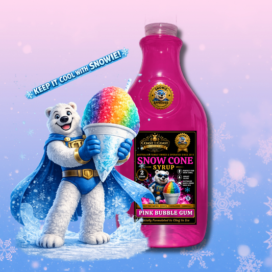 Pink Bubble Gum Snow Cone Syrups 2ltr - Coast to Coast Gold Medal Syrups®