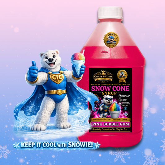 Pink Bubble Gum Snow Cone Syrups 4ltr - Coast to Coast Gold Medal Syrups®