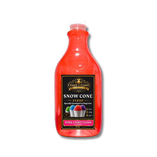 Pink Fairy Floss Snow Cone Syrups 2ltr - Coast to Coast Gold Medal Syrups®