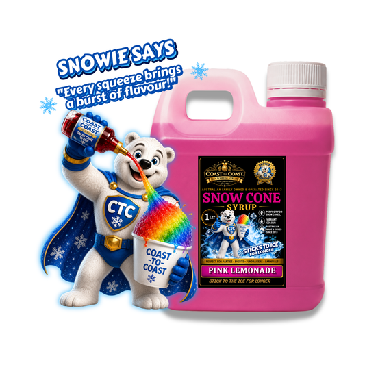Pink Lemonade Snow Cone Syrups 1ltr - Coast to Coast Gold Medal Syrups®