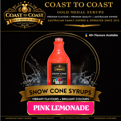Pink Lemonade Snow Cone Syrups 2ltr - Coast to Coast Gold Medal Syrups®