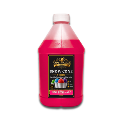 Pink Lemonade Snow Cone Syrups 4ltr - Coast to Coast Gold Medal Syrups®