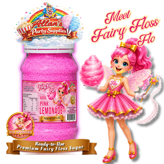 Pink Lemonade Fairy Floss Sugar – 500g Jar - Allan's Party Supplies
