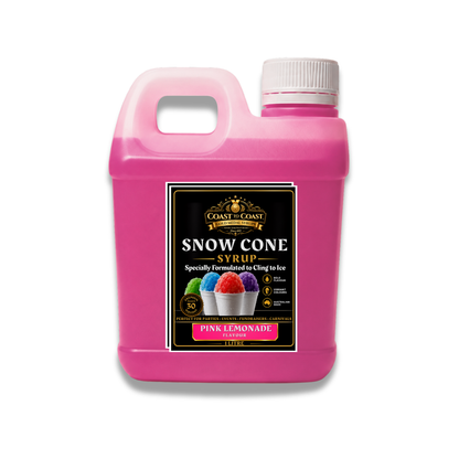 Pink Lemonade Snow Cone Syrups 1ltr - Coast to Coast Gold Medal Syrups®
