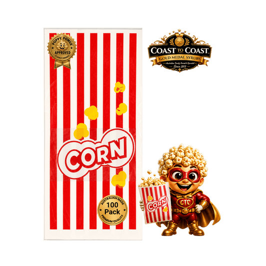 📦 Popcorn Bags 100 pack - Coast to Coast Gold Medal Syrups®