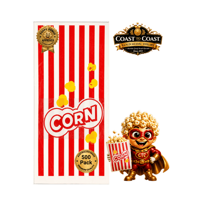 📦 Popcorn Bags 500 pack - Coast to Coast Gold Medal Syrups®