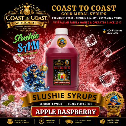 Premium Apple Raspberry Slushie Syrups 4ltr - Coast to Coast Gold Medal Syrups