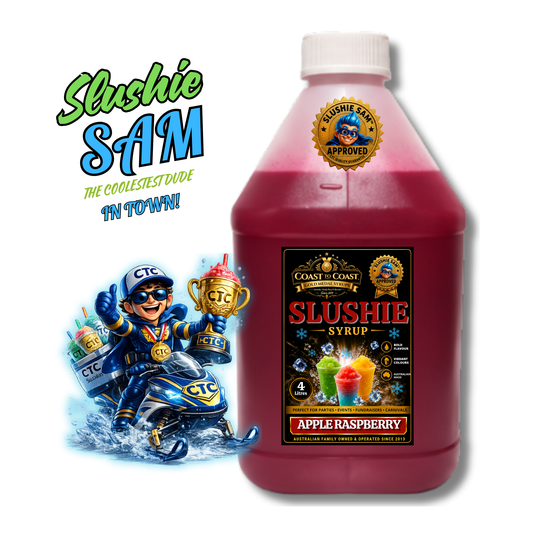 Premium Apple Raspberry Slushie Syrups 4ltr - Coast to Coast Gold Medal Syrups