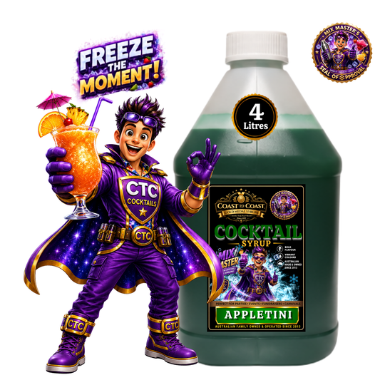 Appletini Premium Cocktail Syrups 4ltr - Coast to Coast Gold Medal Syrups®