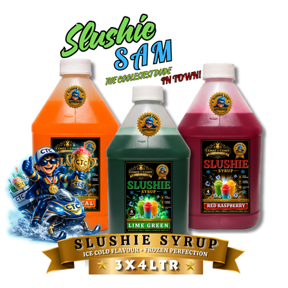Premium Assorted Slushie Syrups 3x4ltr - Coast to Coast Gold Medal Syrups