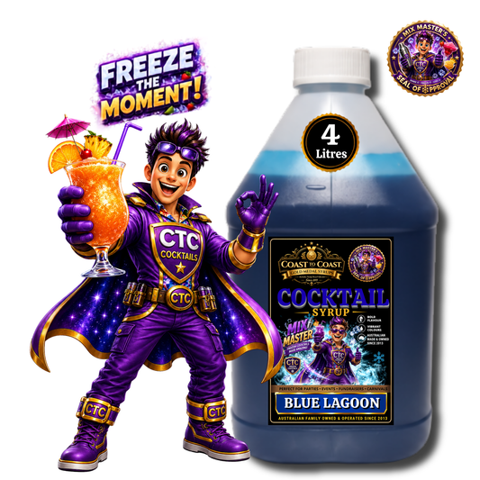 Blue Lagoon Premium Cocktail Syrups 4ltr - Coast to Coast Gold Medal Syrups®