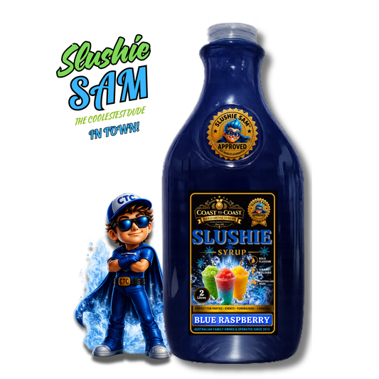Premium Blue Raspberry Slushie Syrups 2ltr - Coast to Coast Gold Medal Syrups