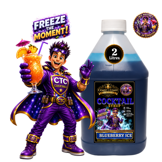 Blueberry Ice Premium Cocktail Syrups 4ltr - Coast to Coast Gold Medal Syrups®