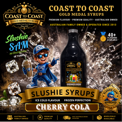 Premium Cherry Cola Slushie Syrups 2ltr - Coast to Coast Gold Medal Syrups
