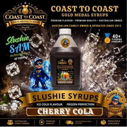 Premium Cherry Cola Slushie Syrups 4ltr - Coast to Coast Gold Medal Syrups