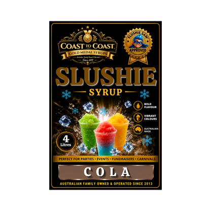 Premium Cola Slushie Syrups 4ltr - Coast to Coast Gold Medal Syrups