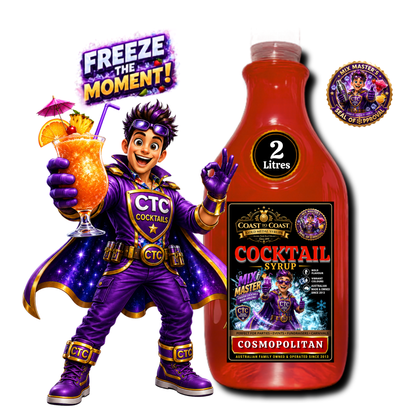 Premium Cosmopolitan Cocktail Syrups 2ltr - Coast to Coast Gold Medal Syrups®