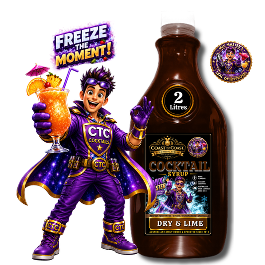 Premium Dry & Lime Cocktail Syrups 2ltr - Coast to Coast Gold Medal Syrups®