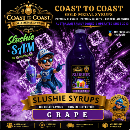 Premium Grape Slushie Syrups 2ltr - Coast to Coast Gold Medal Syrups
