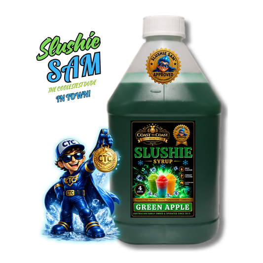 Premium Green Apple Slushie Syrups 4ltr - Coast to Coast Gold Medal Syrups