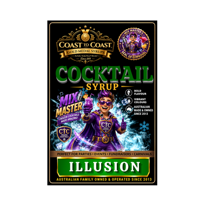 Premium Illusion Cocktail Syrups 2ltr - Coast to Coast Gold Medal Syrups®
