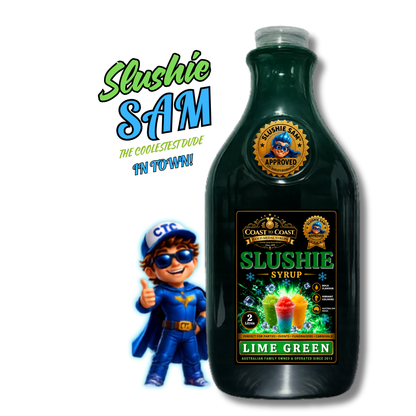 Premium Lime Green Slushie Syrups 2ltr - Coast to Coast Gold Medal Syrups