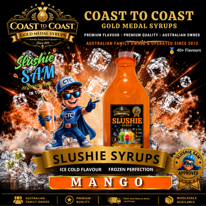 Premium Mango Slushie Syrups 2ltr - Coast to Coast Gold Medal Syrups