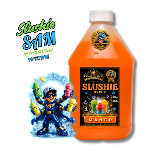 Premium Mango Green Slushie Syrups 4ltr - Coast to Coast Gold Medal Syrups