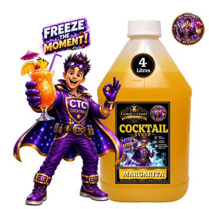 Margarita Premium Cocktail Syrups 4ltr - Coast to Coast Gold Medal Syrups®