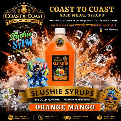 Premium Orange Mango Slushie Syrups 4ltr - Coast to Coast Gold Medal Syrups