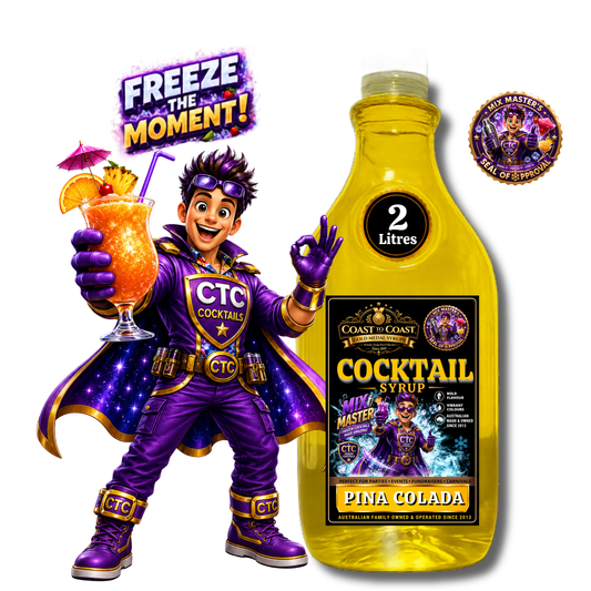Premium Pina Colada Cocktail Syrups 2ltr - Coast to Coast Gold Medal Syrups®