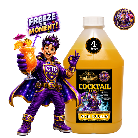 Premium Pina Colada Cocktail Syrups 4ltr - Coast to Coast Gold Medal Syrups®