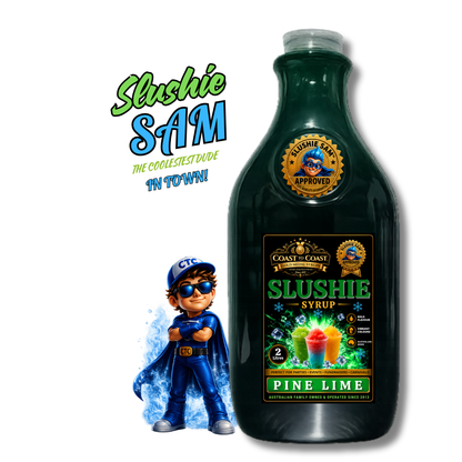 Premium Pine Lime Slushie Syrups 2ltr - Coast to Coast Gold Medal Syrups