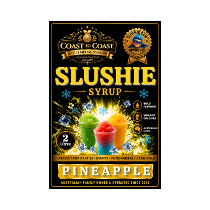 Premium Pineapple Slushie Syrups 2ltr - Coast to Coast Gold Medal Syrups