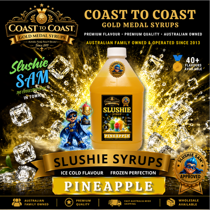 Premium Pineapple Slushie Syrups 4ltr - Coast to Coast Gold Medal Syrups