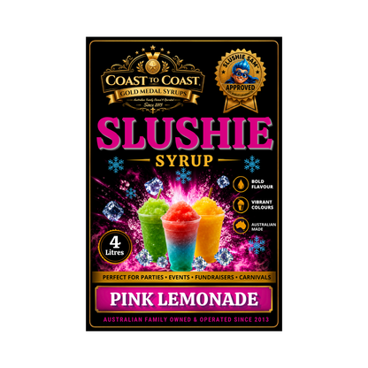 Premium Pink Lemonade Slushie Syrups 4ltr - Coast to Coast Gold Medal Syrups