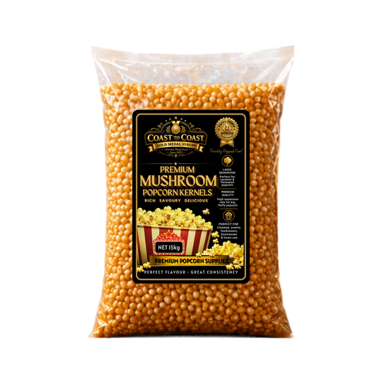 🌽 Mushroom Popcorn Kernels 15kg - Coast to Coast Gold Medal Syrups®