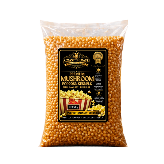 🌽 Mushroom Popcorn Kernels 4kg - Coast to Coast Gold Medal Syrups®