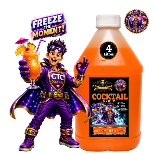 Premium Sex On The Beach Cocktail Syrups 4ltr - Coast to Coast Gold Medal Syrups®