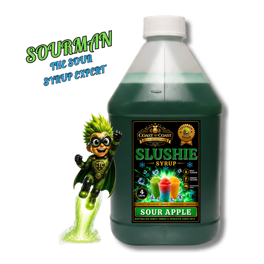 Premium Sour Apple Slushie Syrups 4ltr - Coast to Coast Gold Medal Syrups