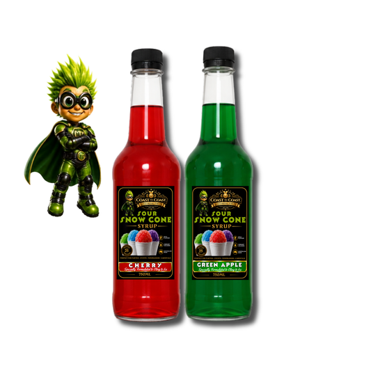 Premium Sour Assorted Flavours 2x750ml - Coast to Coast Gold Medal Syrups®