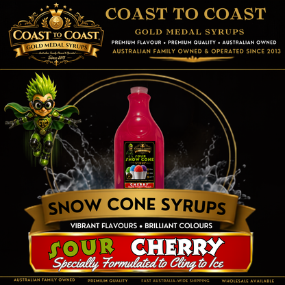 Premium Sour Bubble Gum 2ltr - Coast to Coast Gold Medal Syrups®