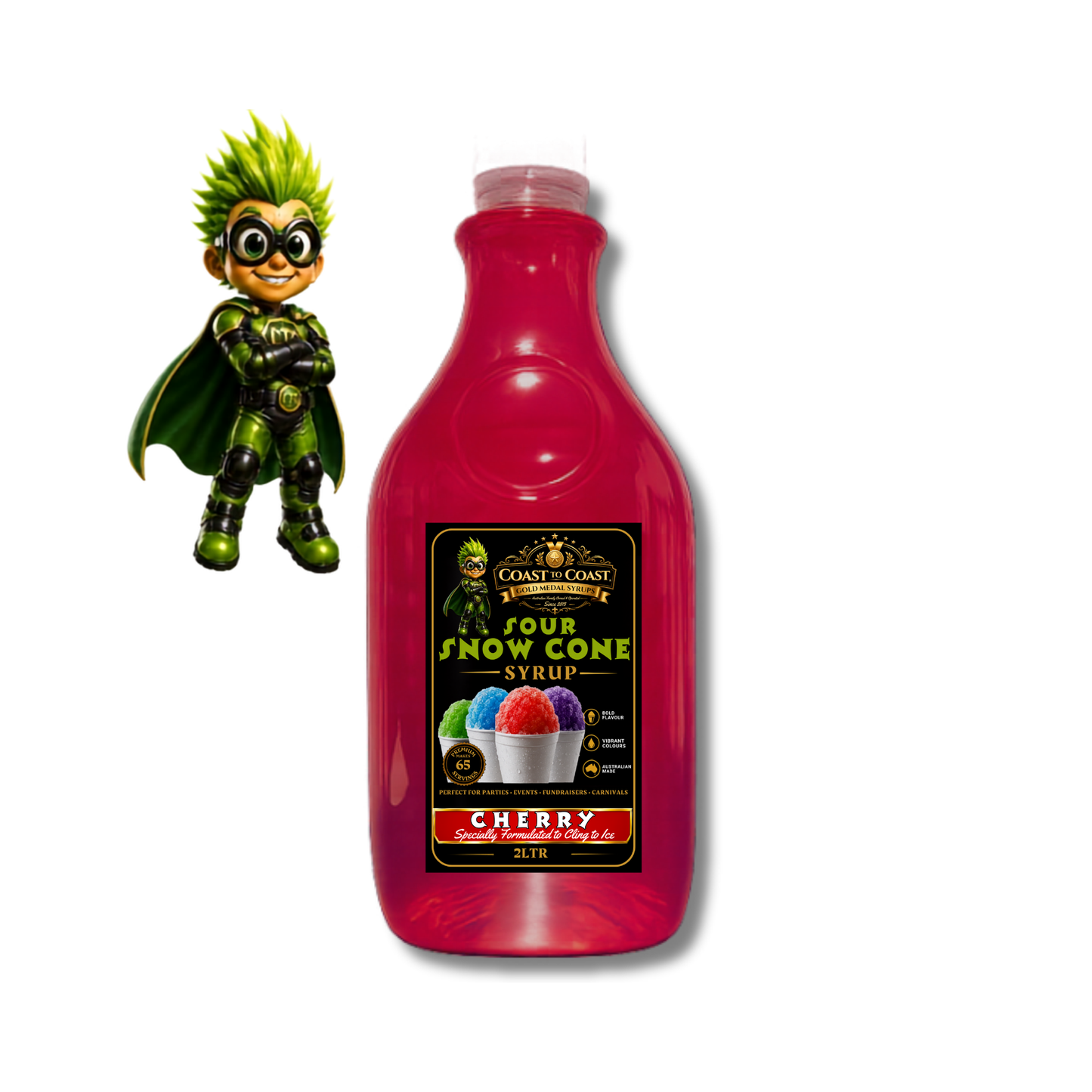 Premium Sour Cherry 2ltr - Coast to Coast Gold Medal Syrups®