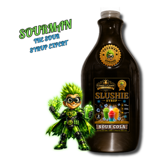 Premium Sour Cola Slushie Syrups 2ltr - Coast to Coast Gold Medal Syrups