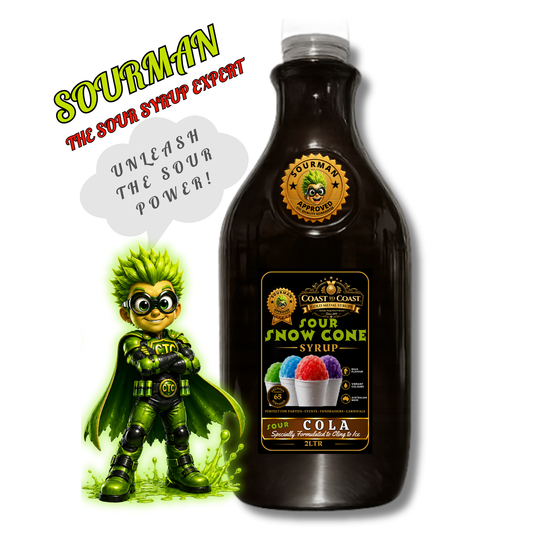 Premium Sour Cola Snow Cone Syrup 2ltr - Coast to Coast Gold Medal Syrups®